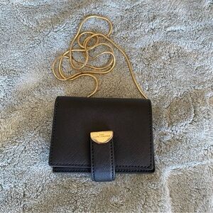 MARC JACOBS Half Moon Small Leather French Wallet